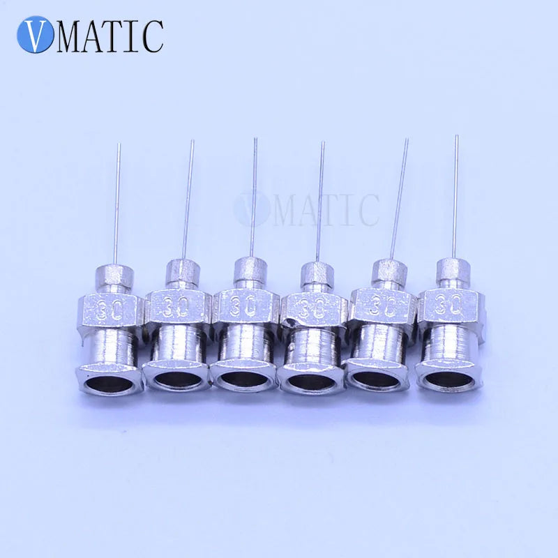High Quality 12Pcs 0.5'' Tip Length 30G Stainless Steel Dispensing Needle Tip 1/2 Inch