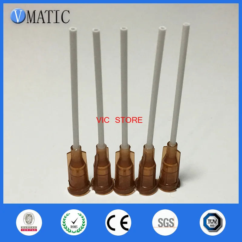 Free Shipping 100Pcs 15G 1.5'' Luer Lock Pp Flexibility Flexible Glue Dispensing Plastic Tips Needles 1-1/2 Inch