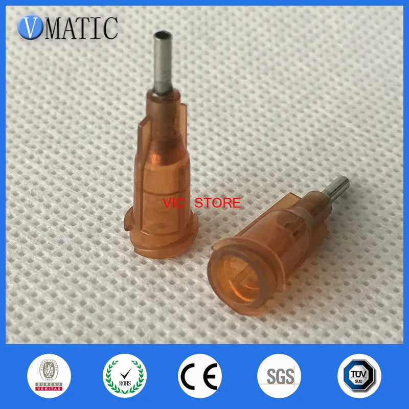 Free Shipping 100Pcs 15G 1/4 Inch Dispensing Glue Gun Needle Tip