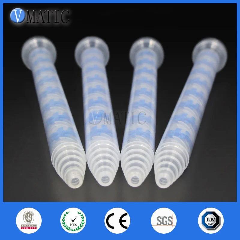High Quality 10pcs GSM9-16 All Purpose Use Glue Dispensing Plastic Static Mixer Nozzle AB Adhesive Mix Tube