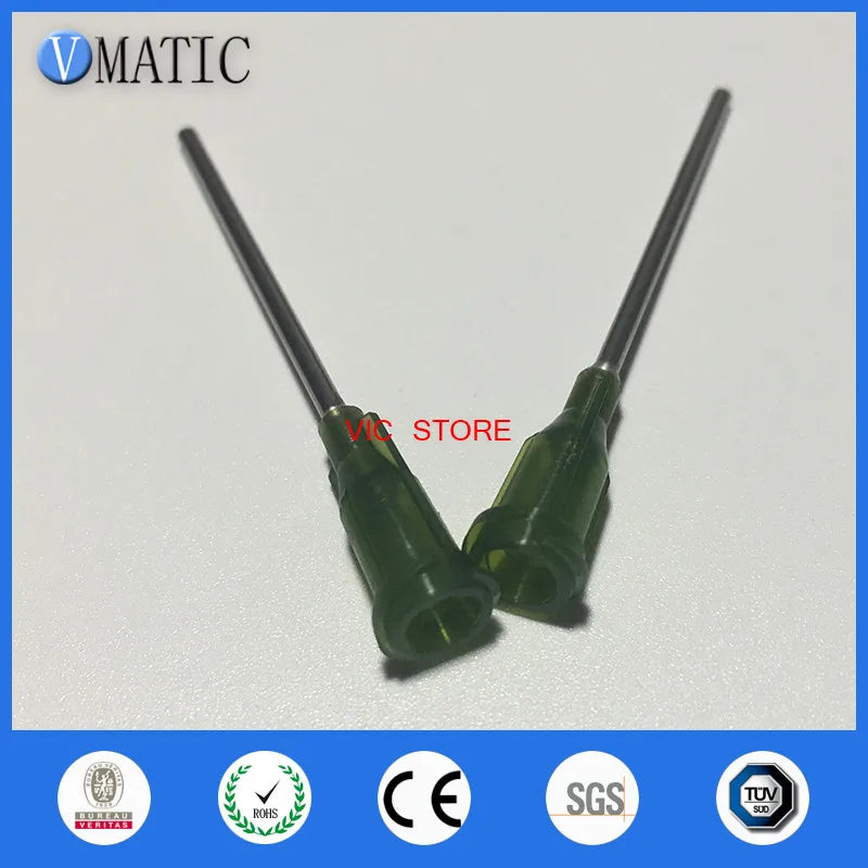 Free Shipping 1.5'' Tubing Length 14G Luer Lock S.S.Glue Plastic Dispensing Needle Tip 1-1/2 Inch