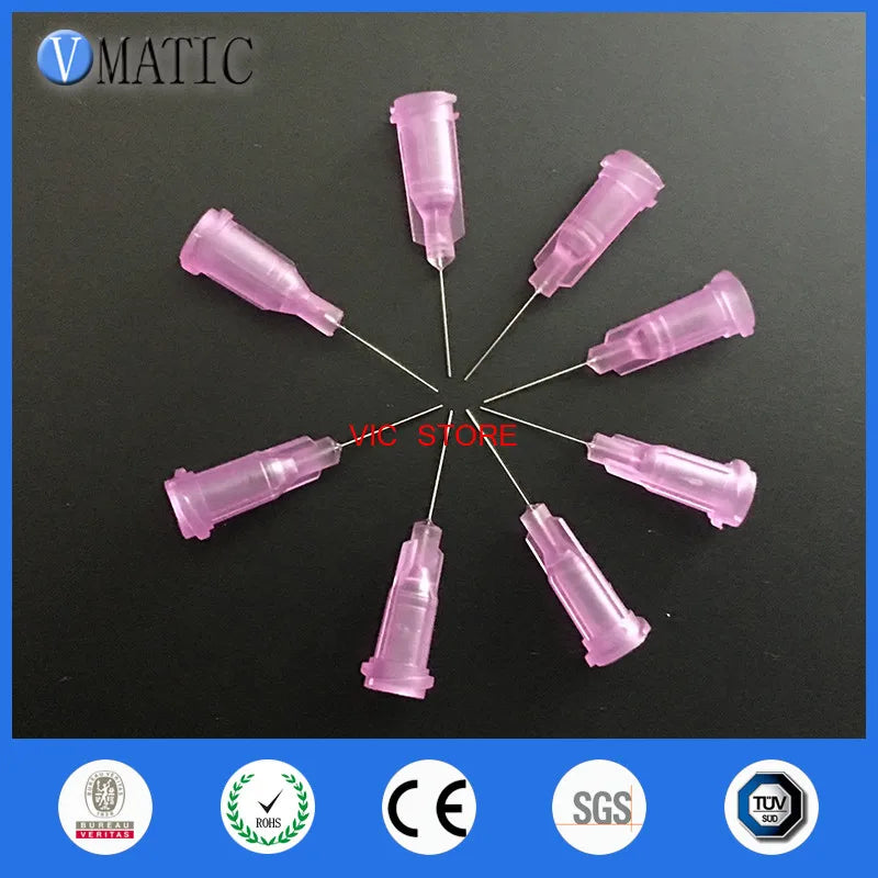 High Quality Precision 0.5'' 1/2 Inch Length 100 Pcs Te Premier Dispensing Needle Tips Dispenser Needles Dispensing