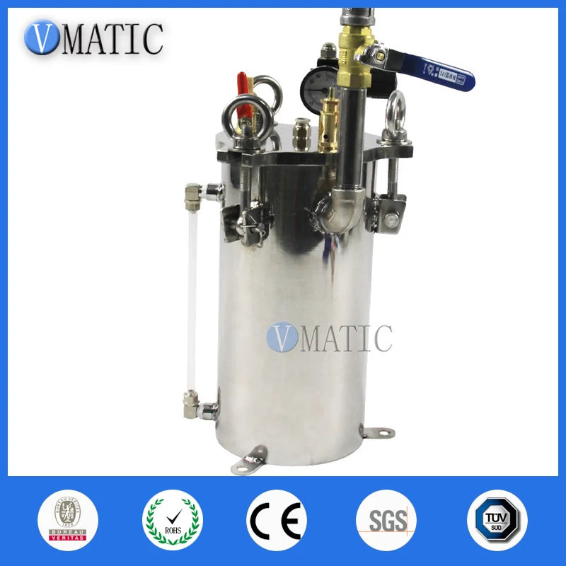VMATIC Stainless Steel Pressure Vessels SUS 304 Liquid Glue Container Dispensing Storage Pressure Tank