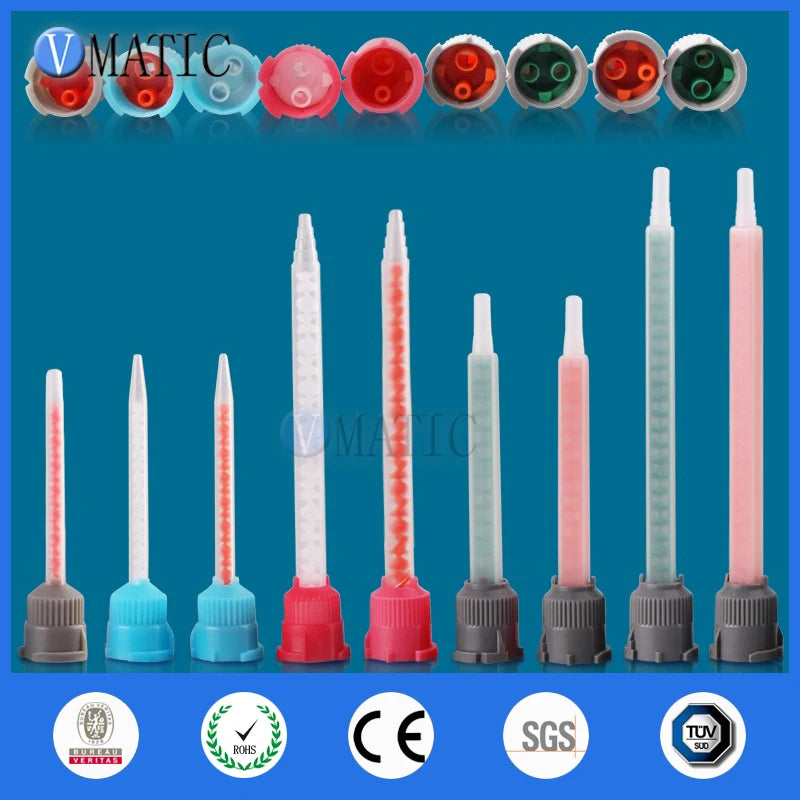 Free Shipping Liquid Application Glue Mixer Two-component Mixers Epoxy Tubes Tip Static Mixing Nozzle 1:1 & 10:1 Ratio