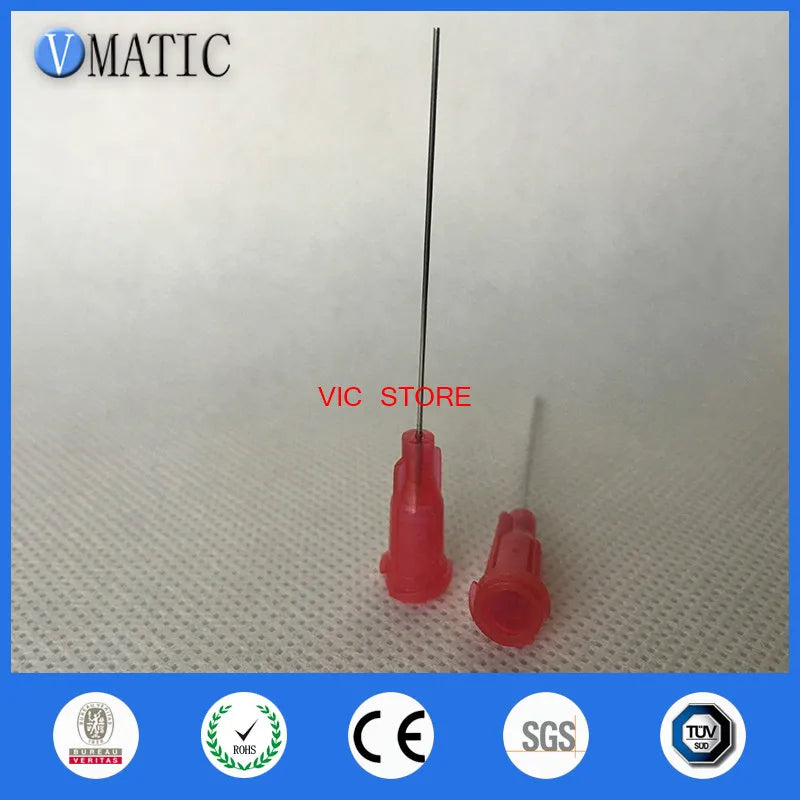High Quality 100 Pcs 1.5 Inch 25G Te Premier Dispensing Tips Glue Dispense Needles 1-1/2 Inch