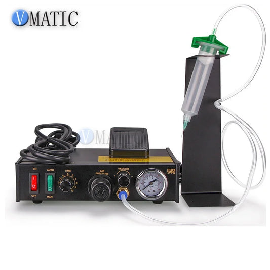 Semi-Auto Glue Adhesive Dispenser PCB Solder Paste Liquid Controller Dropper Solder Paste Fluid Glue Splitter Tools Machine
