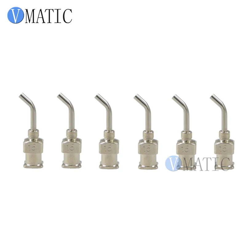 High Quality 12Pcs 1/2'' Inch 15G 45 Degree Bent Stainless Steel Dispensing Needle