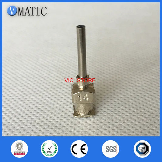 Free Shipping 12Pcs 0.5'' Tip Length 14G Stainless Steel Glue Dispensing Needles Tip 1/2 Inch