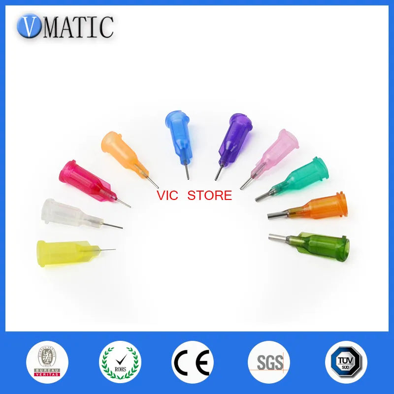 Free Shipping 1/4 Inch Tubing Length 100 Pcs TE Premier Luer Lock Glue Adhesive Dispensing Needles 0.25'' For Dispenser