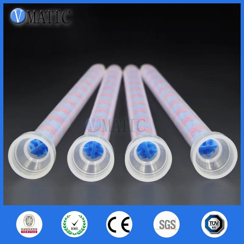 High Quality 10pcs GSM9-20 All Purpose Use Glue Dispensing Plastic Nozzle AB Adhesive Mix Tube Static Mixer
