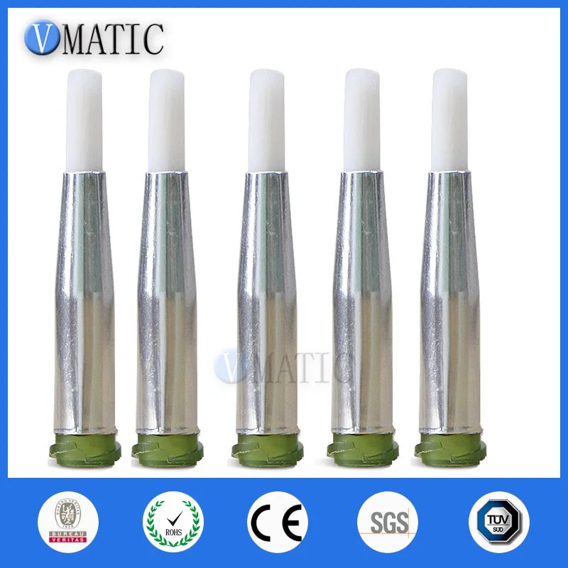 Free Shipping 14G 7mm Needle Brush Double Screw Thread Needles EFD Soft Brush Needle Round Mouth Glue Dispensing Tip