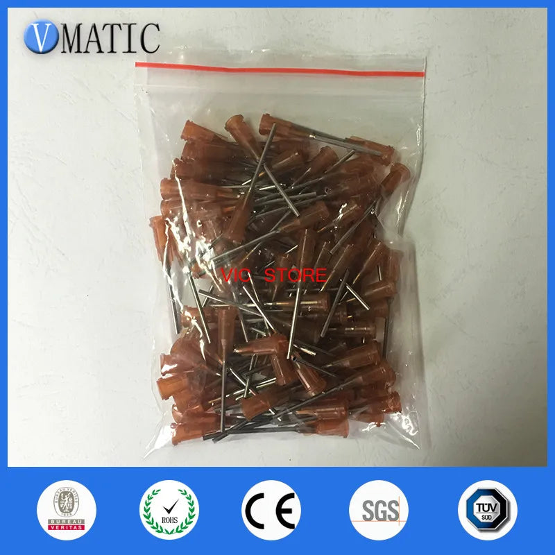 High Quality Glue Dispensing Needle 15G Stainless Steel Dispensing Needle 254mm (1") 100Pcs/Pack Dispense Needle 1 Inch