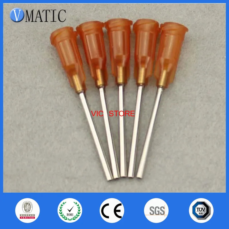 Free Shipping Industrial Luer Lock Dispensing Tips 1.5'' 15G 100Pcs Dispense Needles 1-1/2 Inch Dispenser Needle Tips