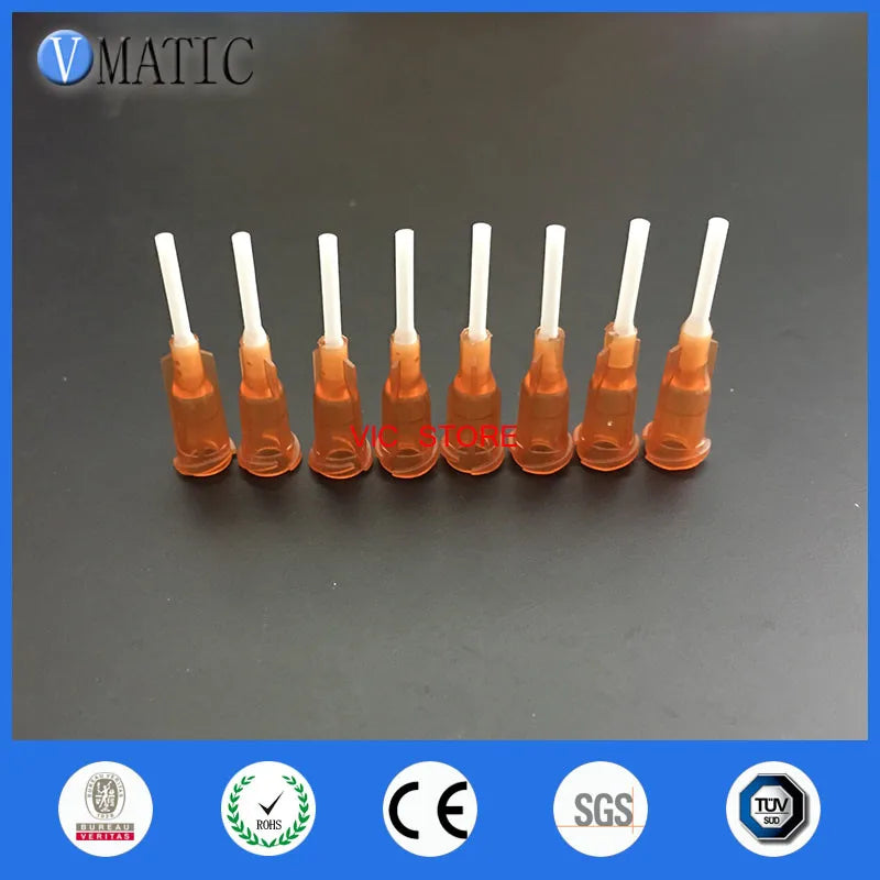 High Quality 15G Precision Quality S.S. Dispenser Needle Tip 0.5" Tubing Length Glue Dispensing Needles 1/2 Inch