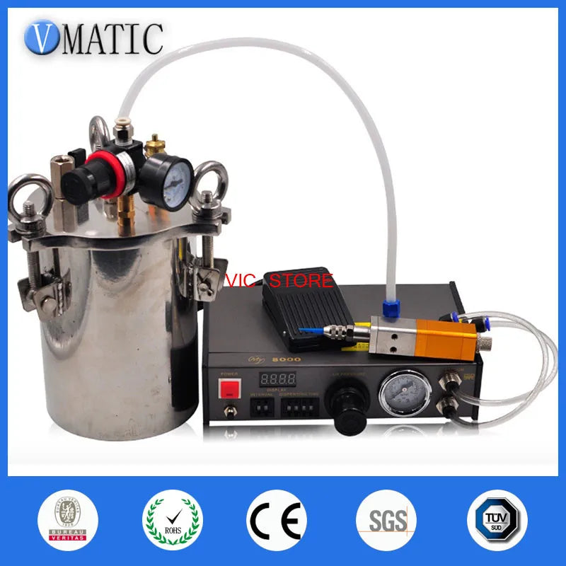 High Quality Trade Assurance Stainless Steel Pressure Tank 3L With Dispensing Controller/Machine And Dispenser Pneumatic Valve