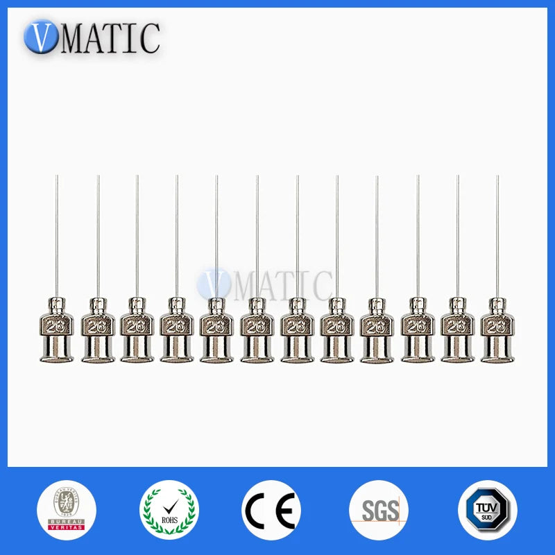 High Quality 12Pcs 1 Inch Tip Length 26G Blunt Stainless Steel Dispensing Needles Dispenser Syringe Needle Tips