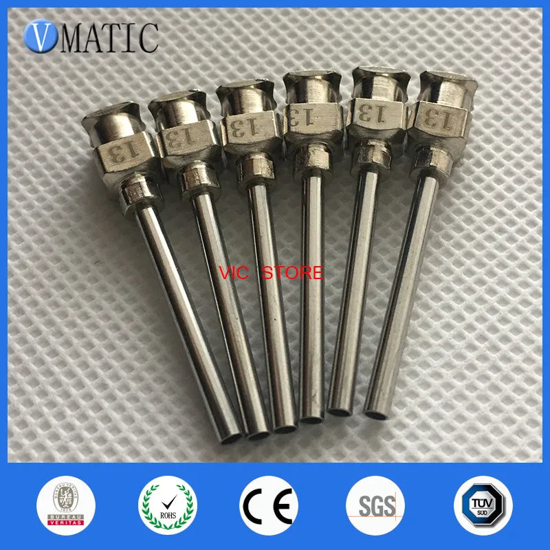 High Quality 12Pcs 1 Inch Tip Length 13G Blunt Stainless Steel Dispensing Needles Dispenser Needle Tips 1 Inch