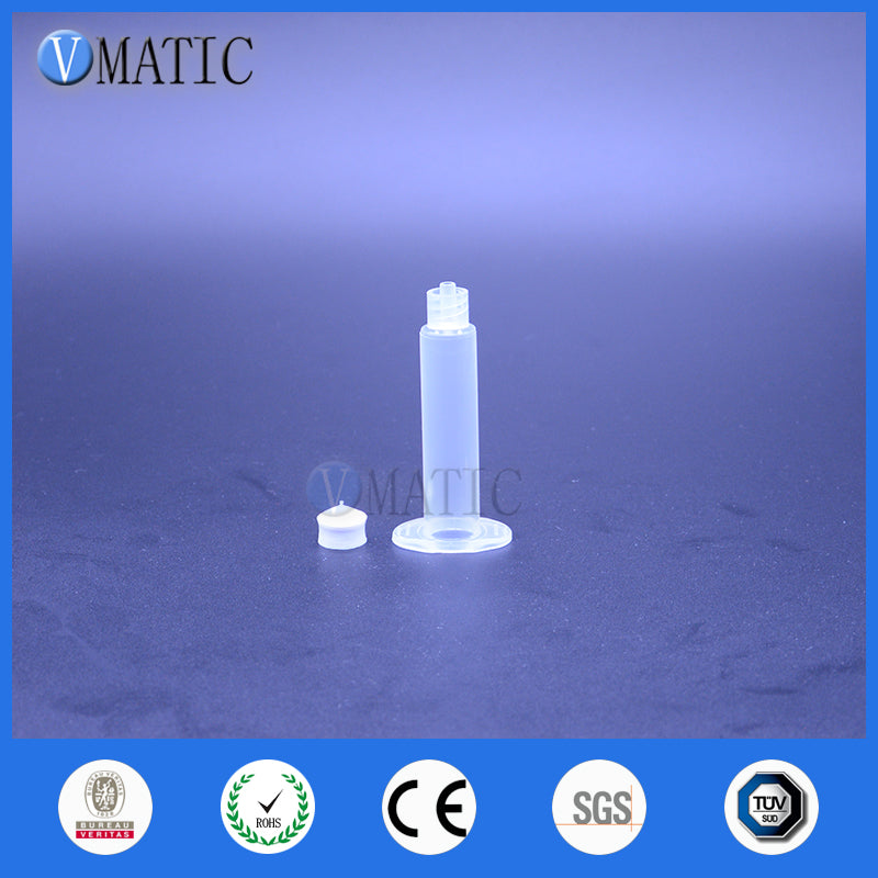 Free Shipping Quality 1800 Sets 5cc/ml Glue Dispensing Pneumatic Syringe With Piston & Stopper & End Cover