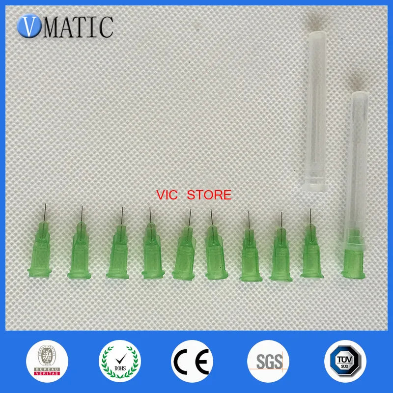 Free Shipping Non Sterilized Pcs 34G 1/4'' Inch Dispensing Glue Needle Tip Nozzle