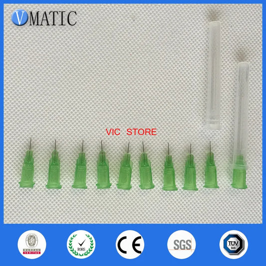 Free Shipping Non Sterilized Pcs 34G 1/4'' Inch Dispensing Glue Needle Tip Nozzle