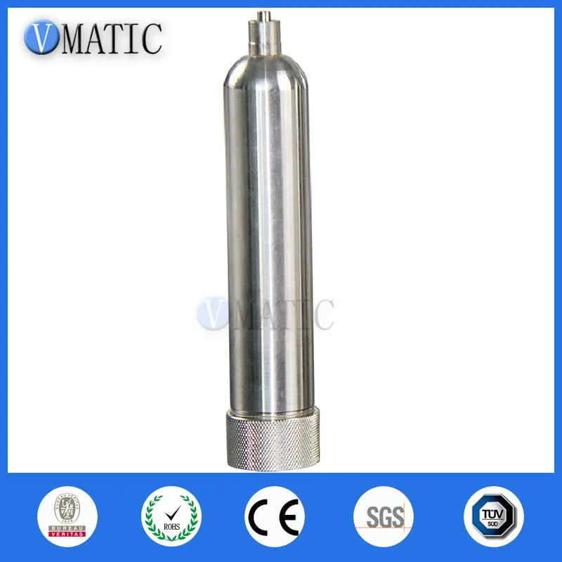 High Quality 55cc 55ml Corrosion Resistant Glue Dispensing Pneumatic Stainless Steel Syringe With Cones Dispenser Syringe