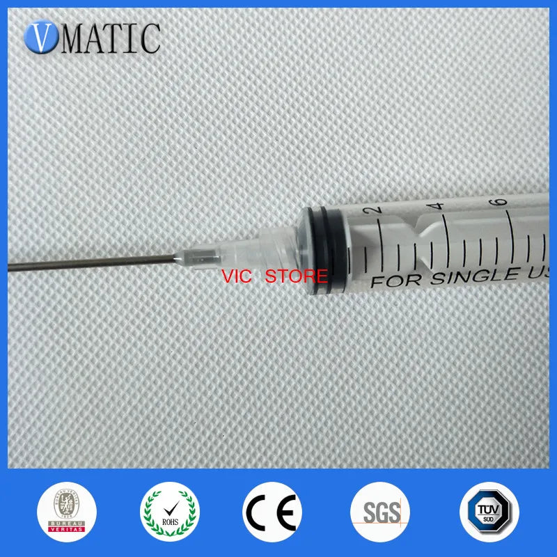 Free Shipping Non Sterilized Quality 10ml/10cc Luer Lock Dispensing Plastic Syringes With 16G Blunt Needles 10cm Tube Length