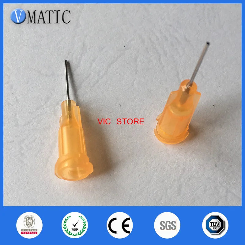 High Quality 100Pcs Quality Assurance 23G Orange Color 1/2'' Inch Tube Length Wholesale Luer Lock Blunt Tip Needle