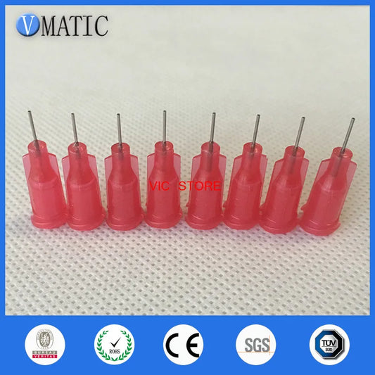 Free Shipping 100Pcs 25G 0.25'' 1/4 Inch Dispensing Needle Tip