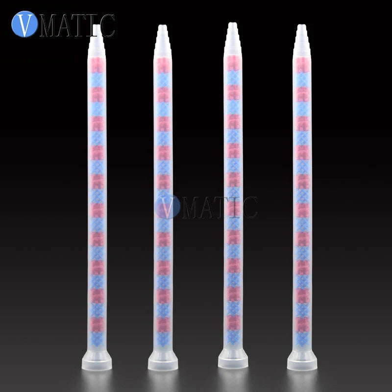 High Quality 10pcs GSM9-20 All Purpose Use Glue Dispensing Plastic Nozzle AB Adhesive Mix Tube Static Mixer