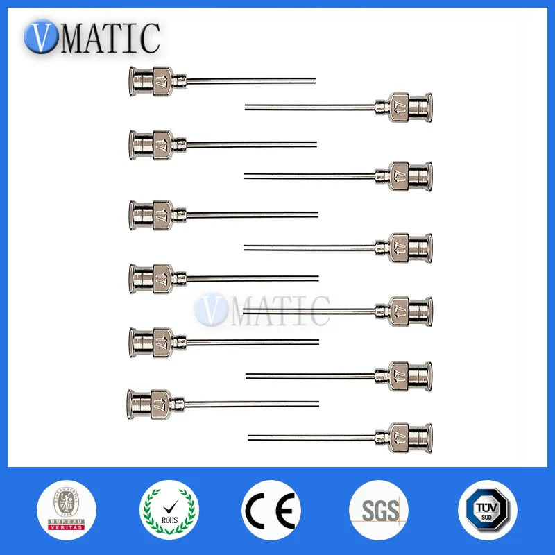High Quality 12Pcs 1 Inch Tip Length 17G Blunt Stainless Steel Dispensing Needles Syringe Needle Tips Glue Dispenser Needle