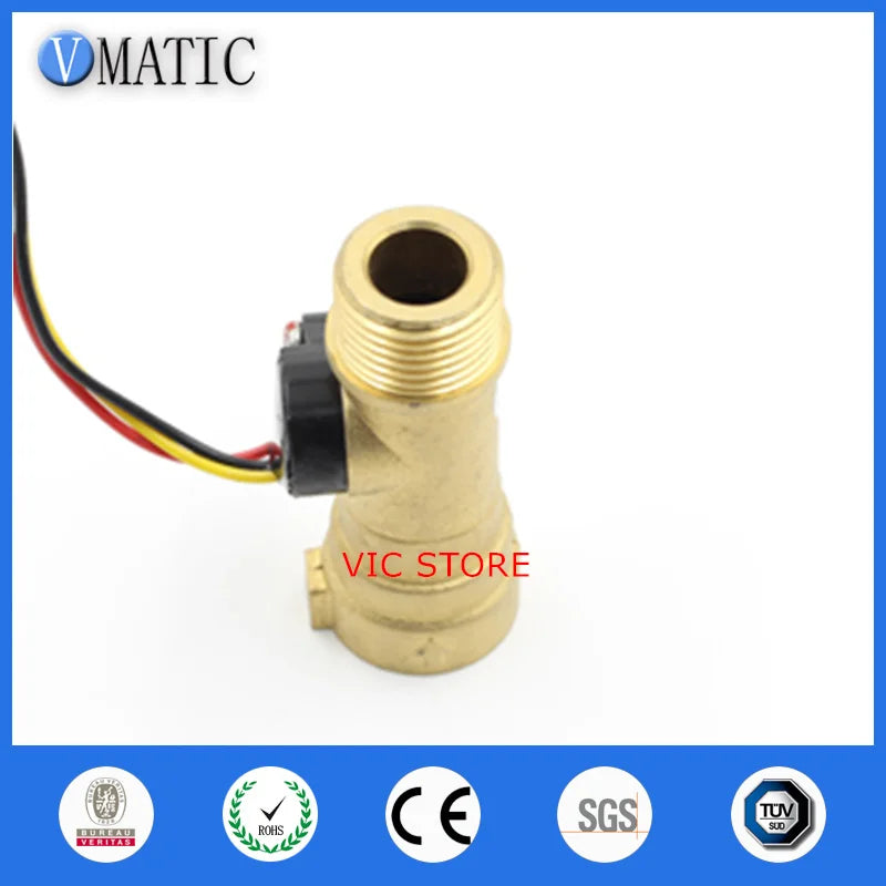 Free Shipping VCA568-2 Magnetic Brass Rate And Oil Material Meter Water G1/2 Thread Ventilator Flow Sensor