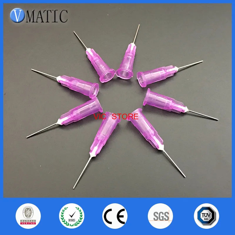 Free Shipping 100pcs 24G 0.5'' 1/2 Inch Syringe Glue / Liquid Dispensing Needle Tips