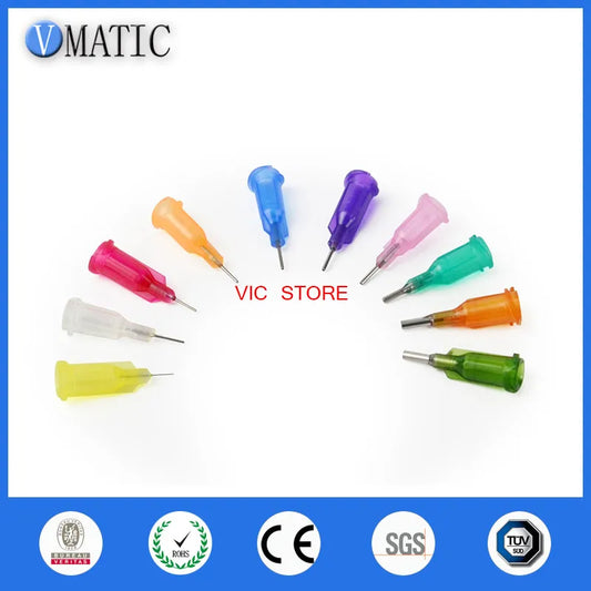 Free Shipping Non-Sterilized 100Pcs Blunt Industrial Dispensing Blunt Needles With 1/4" Inch Stainless Steel Tip