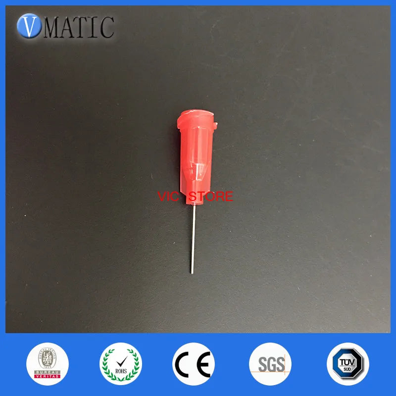 Free Shipping 100Pcs 25G Precision S.S. Dispensing Needle Tip 0.5" Glue Dispense Needle Tips 1/2 Inch
