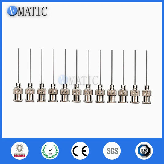 Free Shipping Liquid Dispenser Needle 1 Inch Tip Length 23G Blunt Stainless Steel Glue Dispenser Needles Tips 12Pcs/Box