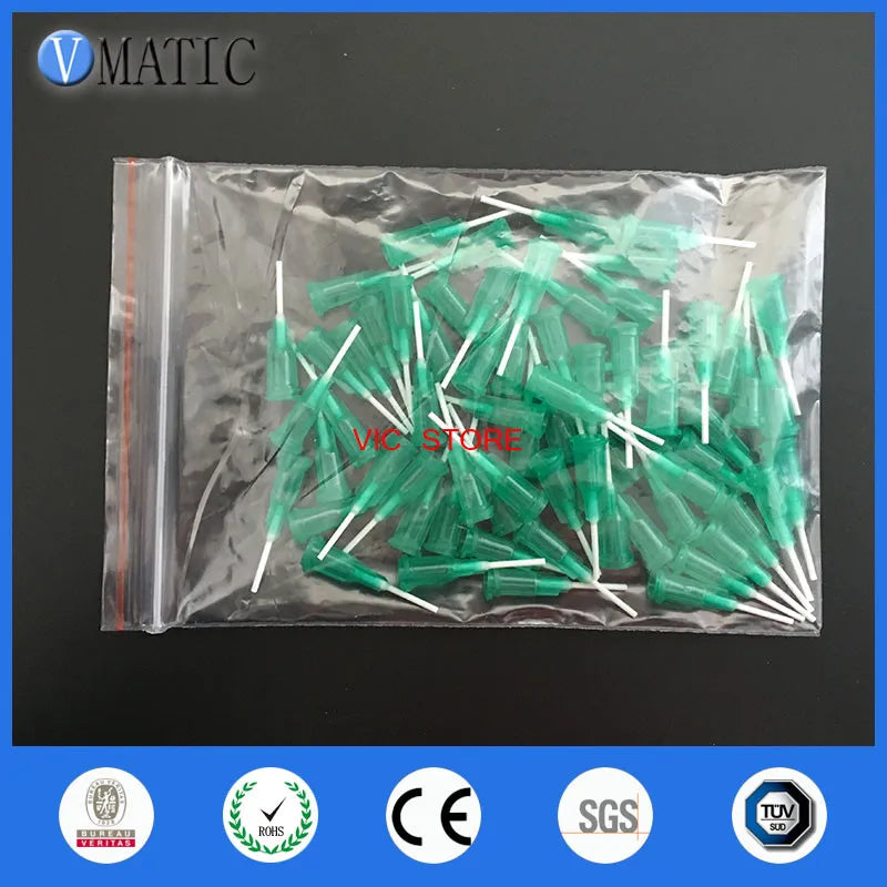 High Quality 100Pcs 18G 0.5'' Luer Lock Glue Dispensing Polypropylene Needle Tips 1/2 Inch