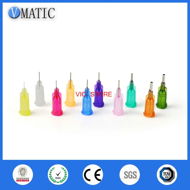Free Shipping Non-Sterilized 100Pcs Blunt Industrial Dispensing Blunt Needles With 1/4" Inch Stainless Steel Tip