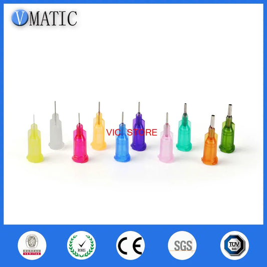 Free Shipping Non-Sterilized 100Pcs Blunt Industrial Dispensing Blunt Needles With 1/4" Inch Stainless Steel Tip