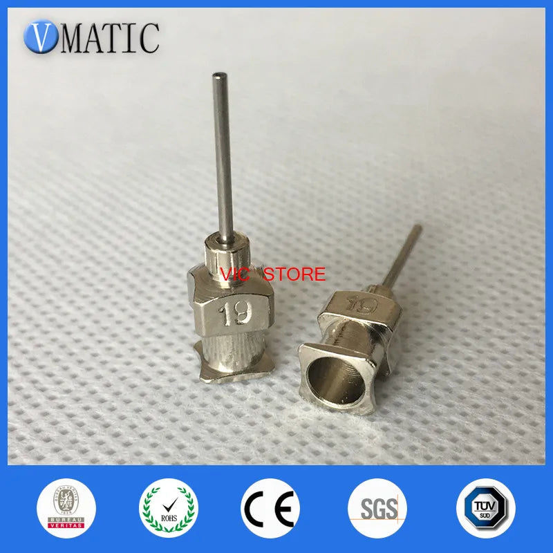 High Quality 1/2 Inch Tip Length 19G All Metal Blunt Stainless Steel Glue Dispensing Syringe Needles Tips 12Pcs