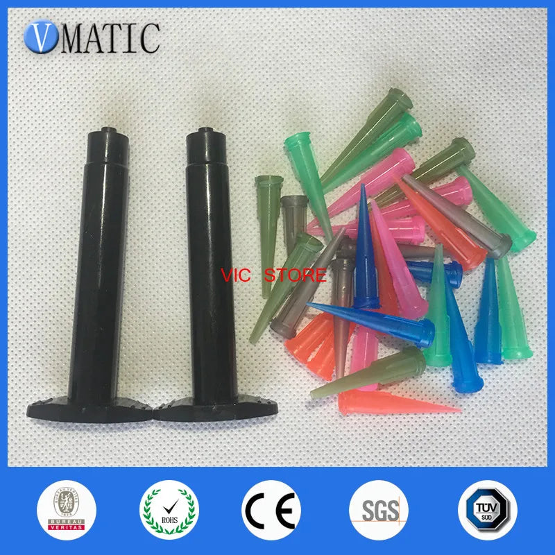 High Quality 55cc/ml Us Style Glue Dispensing Pneumatic Syringe Barrel With TT Dispensing Needle