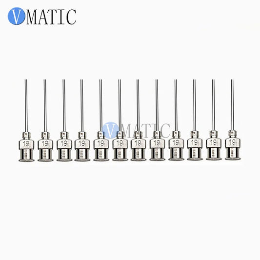 Free Shipping 12Pcs 1 Inch Needle Tip Length 19G Brass And Stainless Steel Dispenser Needle Tips