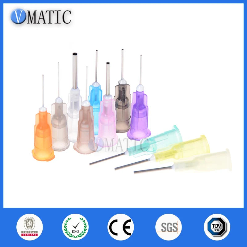 Free Shipping 100pcs 20Ga Yellow Dispensing Needle Tips Flux Soldering Paste Solder Paste Flux Needles 1/2 Inch Dia 0.62mm