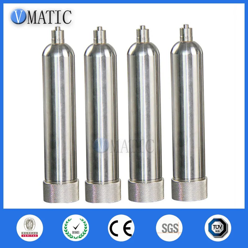 Free Shipping 30cc 30ml Corrosion Resistant Stainless Steel Cones Metal Dispensing Pneumatic Syringe
