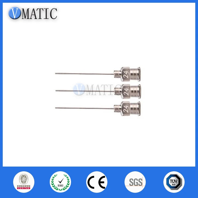 High Quality 12Pcs 24G Blunt Stainless Steel Metal 1 Inch Dispensing Needle