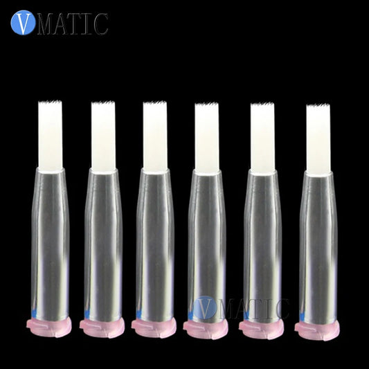Free Shipping 20G Dispensing Double Screw Thread Needles EDF Soft Round Dia 4mm Mouth Glue Dispenser Needle Brush