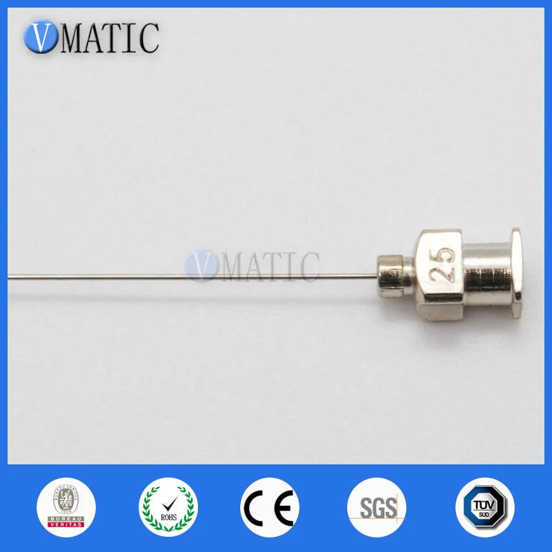 Free Shipping 12Pcs 1 Inch Tip Length 25G Blunt Stainless Steel Glue Dispensing Needles Syringe Needle Glue Dispensing Tips