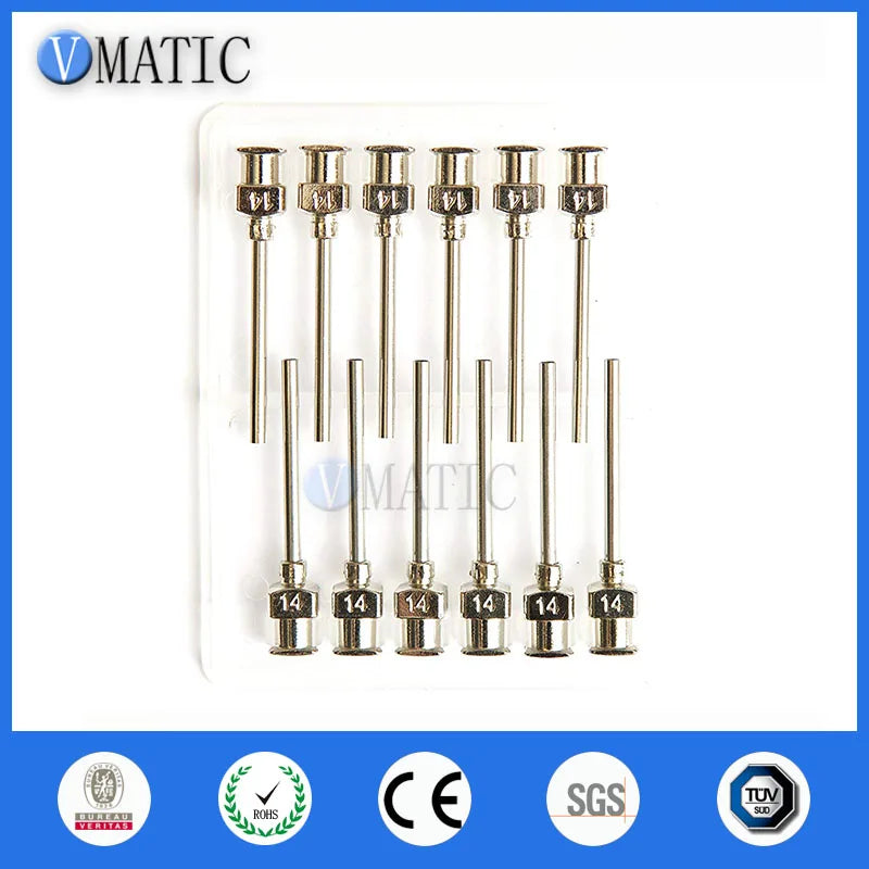 Free Shipping 12Pcs 1 Inch Tip Length 14G Metal Tips
