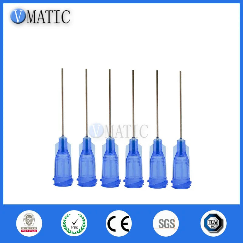 High Quality 100 Pcs 1'' Length Dispense Needles 22G Syringe Needle Tip 1 Inch Length Syringe Needle