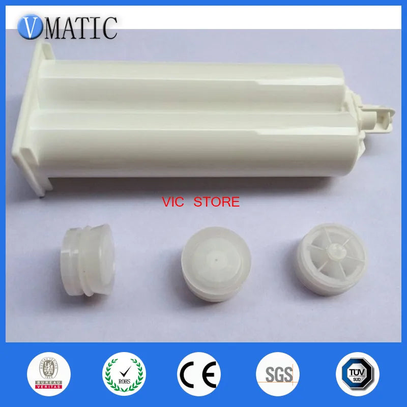 Free Shipping Epoxy Resin Gun Cartridge 50ml 1:1 Glue Dispensing Cartridge With Factory Price