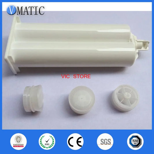 Free Shipping Epoxy Resin Gun Cartridge 50ml 1:1 Glue Dispensing Cartridge With Factory Price